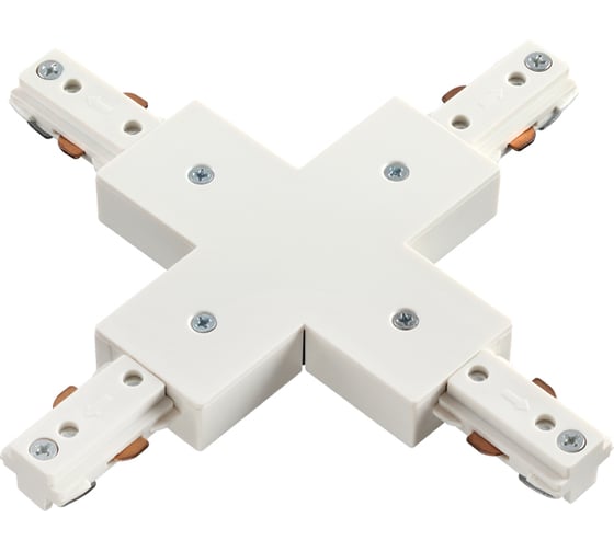 Изображение товара Х-образный соединитель NOVOTECH для однофазного шинопровода, пластик 135012