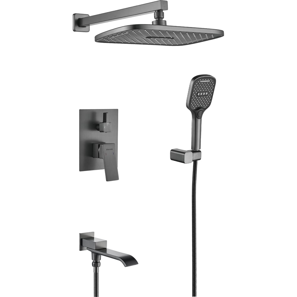 Изображение товара Встроенная душевая система SHEVANIK S4035T с каскадным изливом