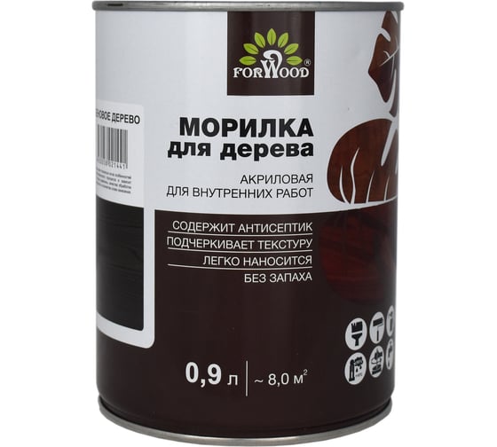 Изображение товара Морилка Forwood ВД-АК 21 эбеновое дерево 0,9 л 145390