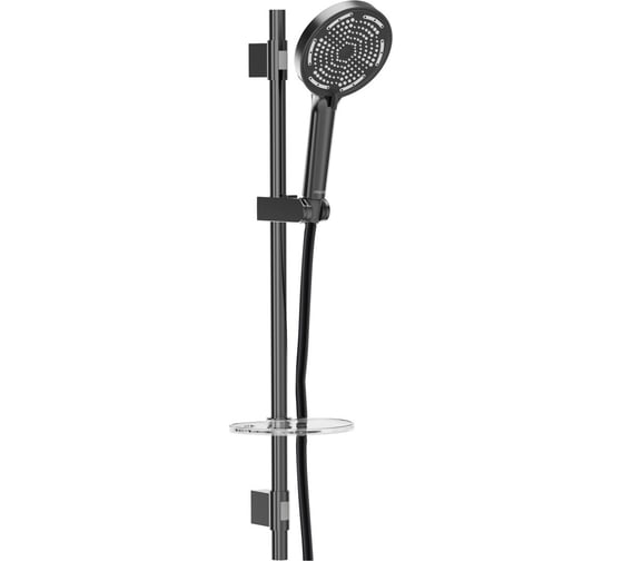 Изображение товара Душевой гарнитур Milardo со штангой, черный матовый, Ideal Spa, ILS3B70M16