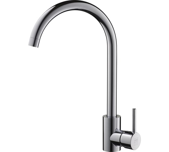 Изображение товара Смеситель для кухни одноручковый AQUEDUC 345725 высокий излив, нержав. сталь хром /10 ЭК000145725