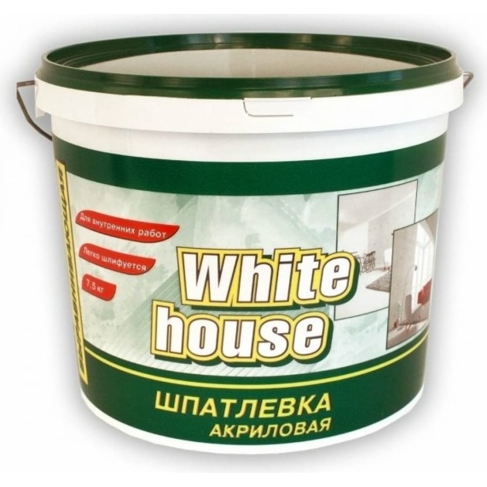 фото Финишная выравнивающая акриловая шпатлевка white house