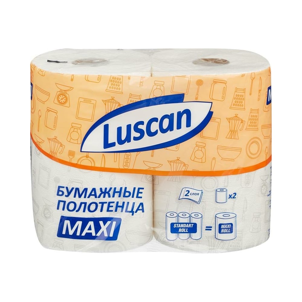 Двухслойные бумажные полотенца Luscan бытовые двухслойные бумажные полотенца zewa