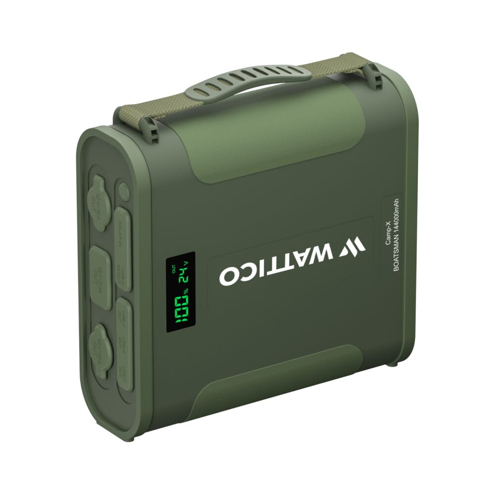 Изображение товара Внешний аккумулятор WATTICO BOATSMAN 144000мАч с авторозеткой и портами Type-C для туризма