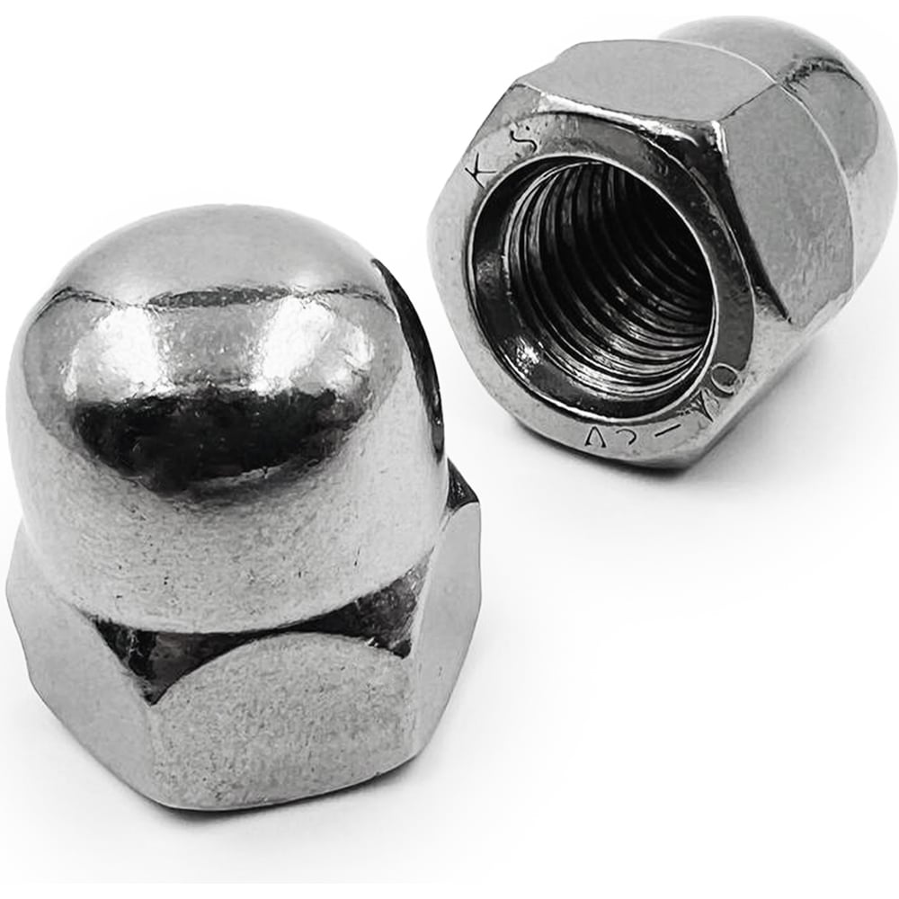 Изображение товара Гайка колпачковая М3 DIN1587 200 шт сталь с цинковым покрытием