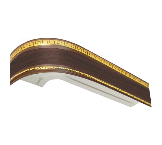 Изображение товара Двухрядный карниз Эскар Классика Антик в сборе темный ясень 1.6 м 521431160