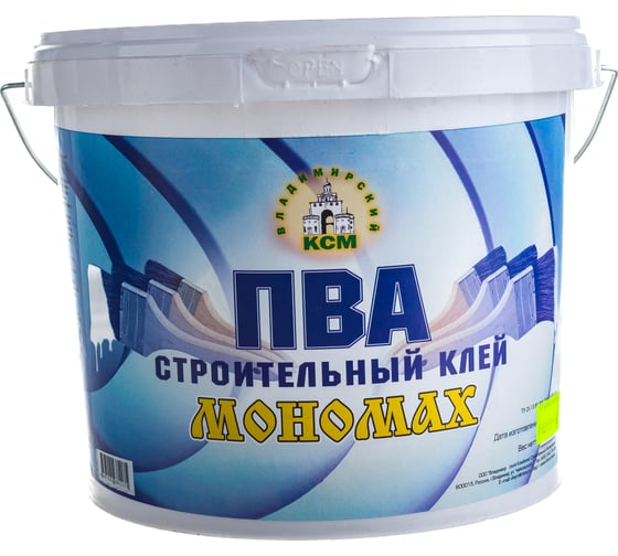 Изображение товара Клей ПВА МОНОМАХ строительный 5 л 2пваст5б