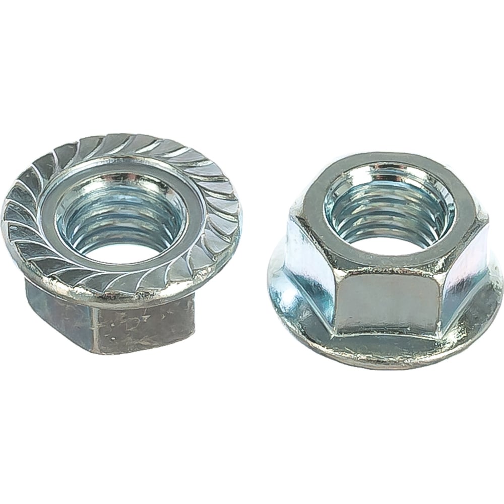 Изображение товара Гайка с фланцем М 8 оцинкованная DIN 6923 ГОСТ 50592-93 100 штук