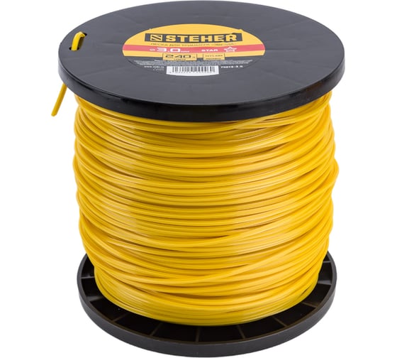 Изображение товара Леска для триммера (звезда; 3 мм; 240 м) STEHER 75015-3.0