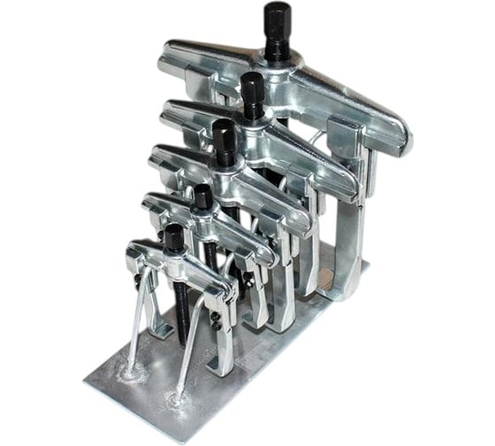 Изображение товара Набор съемников 2-х захватных передвижных из 5-ти шт CNIC на подставке TD0804B 64851