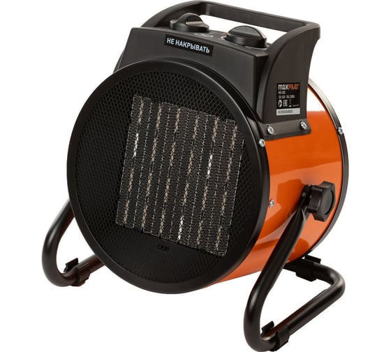 Изображение товара Пушка тепловая электрическая MAXPILER (1.5/3кВт, 280м³/ч, обогрев 30м², керам. нагр., защита) MEH-3002