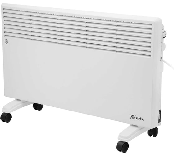 Изображение товара Конвектор электрический MTX CH-2000, 2000 Вт, X-образный нагреватель, термостат, колеса 98107