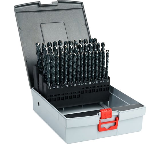 Изображение товара Набор сверл спиральных по металлу MTE HSS-G PRO DIN 338 6.0-10.0 мм, шаг 0.1 мм, 41 шт 2624000008