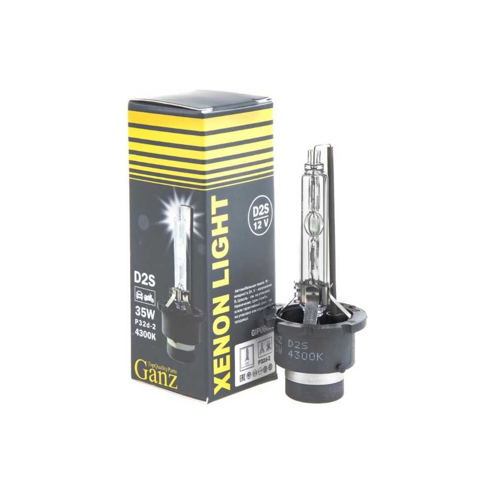 Изображение товара Ксеноновая лампа Ganz D2S 12V 35W P32d-2 4300K для автомобилей