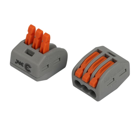 Изображение товара Клемма ЭРА NO-225346 универсальная 222413 с рычагами 3проводная 0.082.5/4 мм2 (упаковка 100 шт.) Б0067924