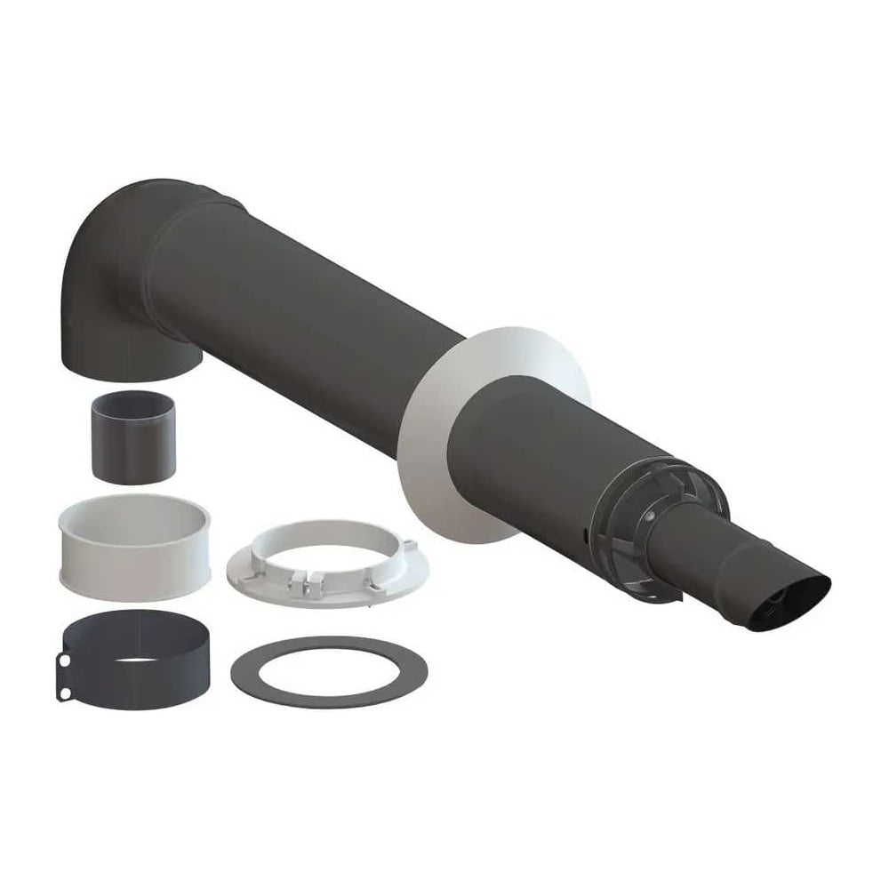 Изображение товара Комплект коаксиального дымохода Е8tempo 60x100 с фланцем и втулкой