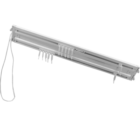 Изображение товара Алюминиевый двухполосный карниз Эскар Katal 2 с управлением в сборе, 2.5 м 242420250