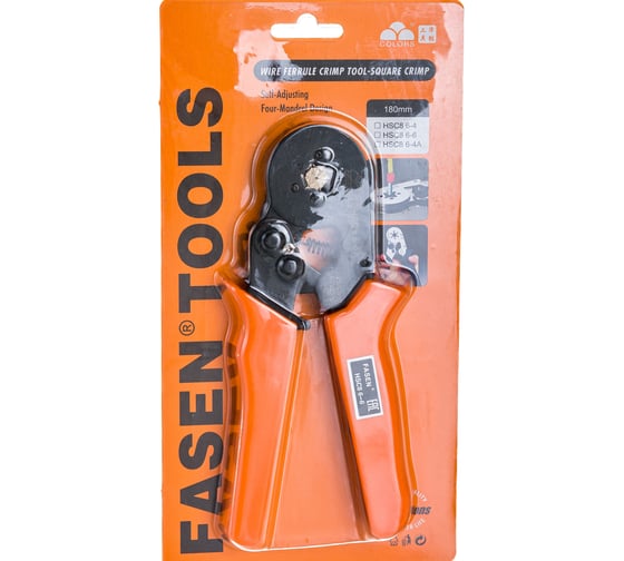 Изображение товара Кримпер для обжима кабельных наконечников Fasen HSC8 6-6 109946