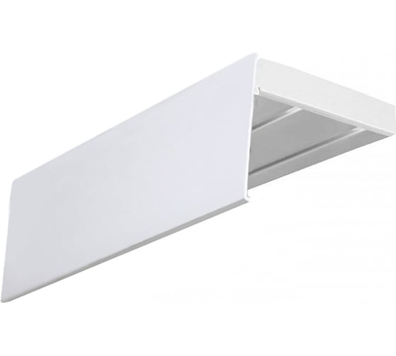 Изображение товара Двухрядный карниз Эскар Эконом плюс в сборе, белый, 7 см, 3.5 м 347430350