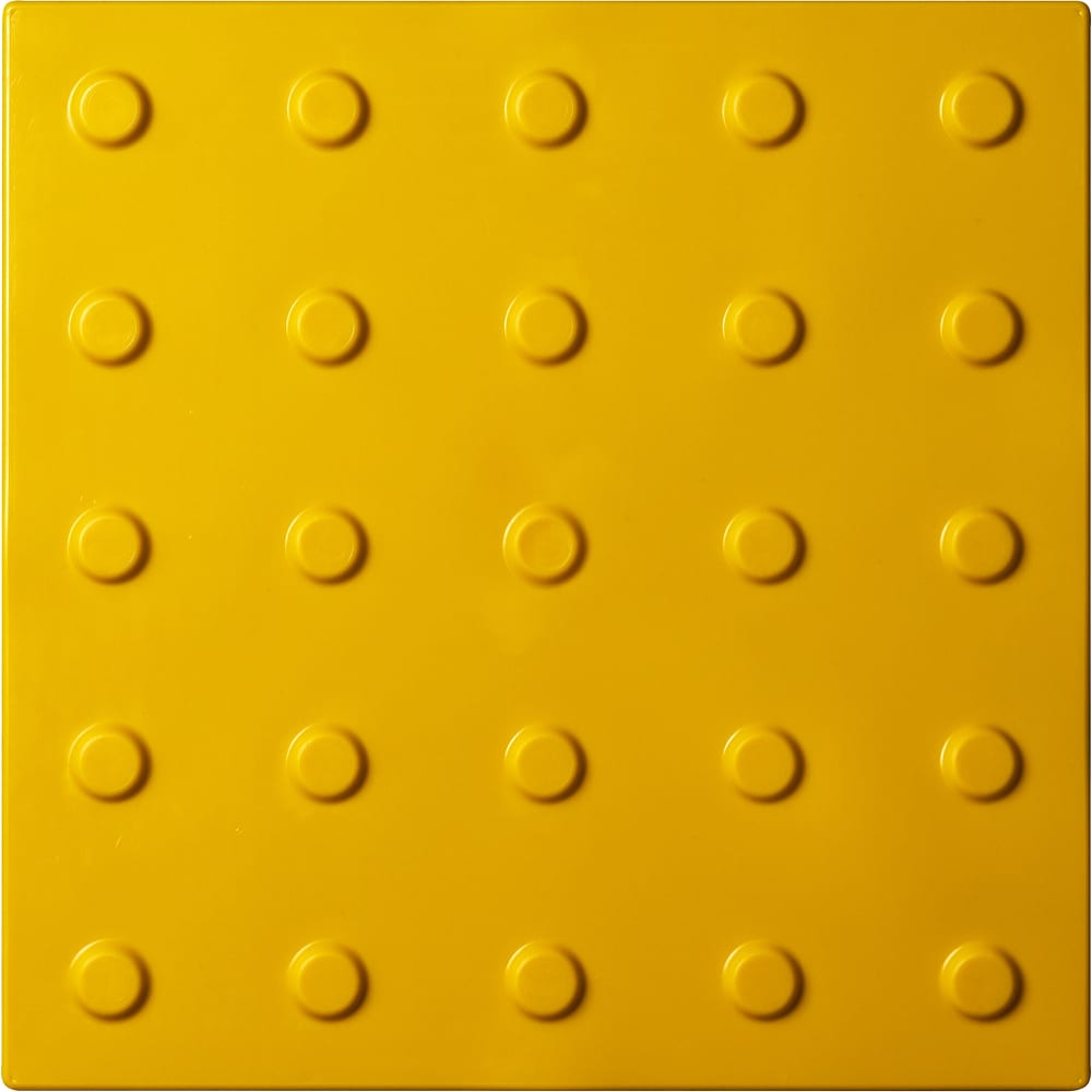 Тактильная плитка PALITRA TECHNOLOGY, цвет желтый преодолимое препятствие - фото 1