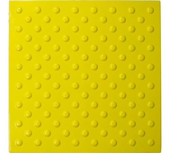 Изображение товара Тактильная плитка непреодолимое препятствие PALITRA TECHNOLOGY конусы шахматные 10шт 50245-3-PU-500x500x4-Y-10