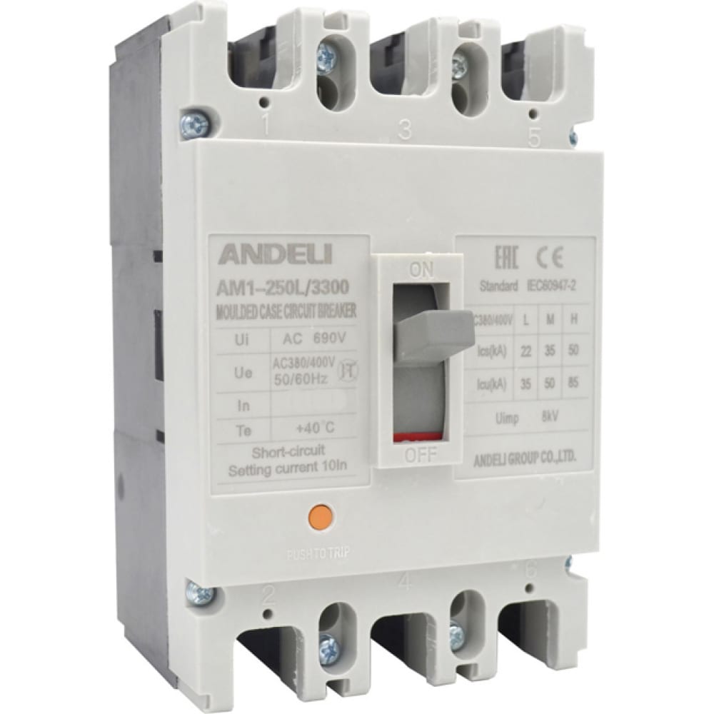 Автоматический выключатель ANDELI - ADL06-037