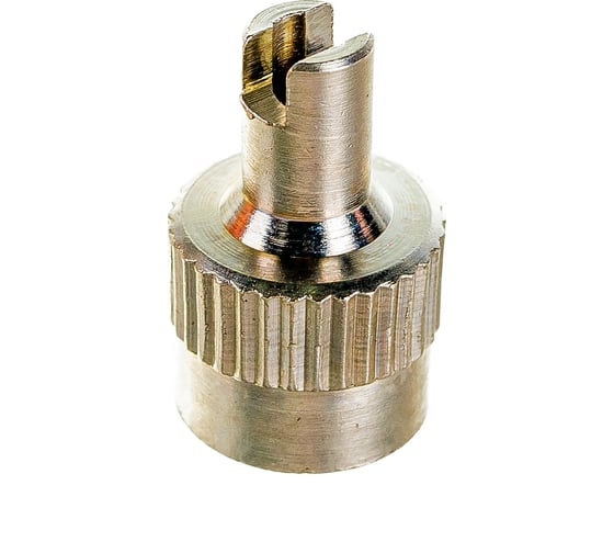 Изображение товара Набор металлических колпачков для ниппеля колеса со шлицом для золотника, 4 шт. MasterProf АС.010013