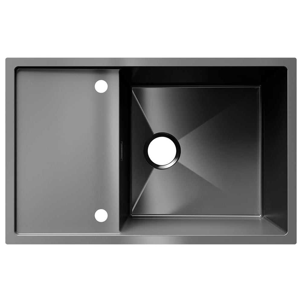 Изображение товара Мойка ULGRAN STEEL 780x500 черная брашированная сталь