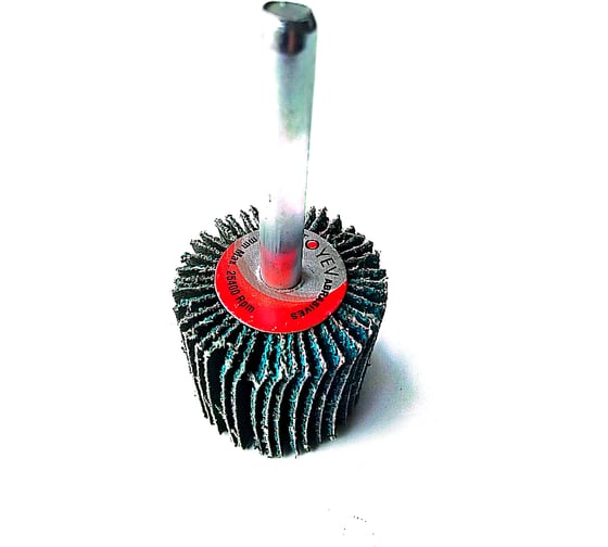 Изображение товара Лепестковая шлифовальная щетка Toyev SZM на шпинделе Zc 30x30x6 Р40 (3шт/упак) Цирконий 101050