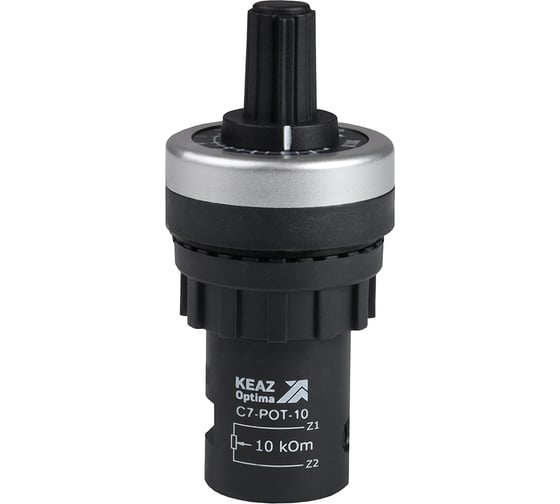 Изображение товара Потенциометр КЭАЗ OptiSignal Compact D22 C7-POT-10, 10 кОм XB4BD912R10K 362216