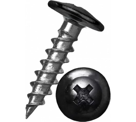 Изображение товара Саморез ООО ПКФ Сварком п/ш 4,2x25 RAL9005 черный 200 шт k00012163