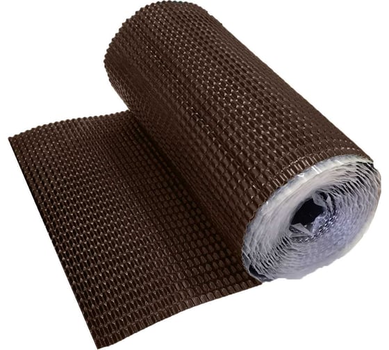 Изображение товара Лента для примыкания гофрированная алюминиевая Grand Line Optima коричневая, 280 мм, 5 м, 457127