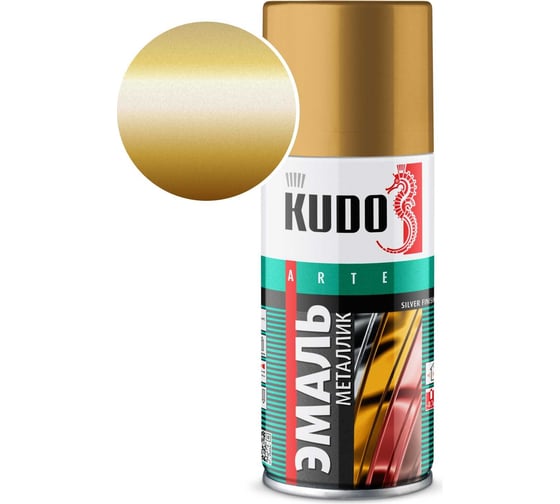 Изображение товара Эмаль металлик универсальная быстросохнущая KUDO SILVER FINISH бронза KU-1029.1