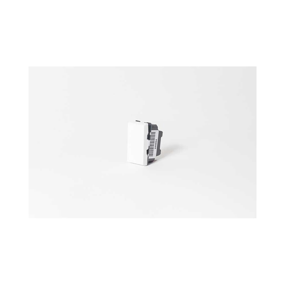 Изображение товара Выключатель одноклавишный SPL 22.5x45 белый самозажимной