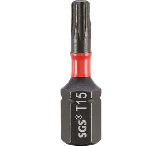Изображение товара Бита SGS ударная TORX T15, 25мм Impact S2 1шт 6325-T15-IB
