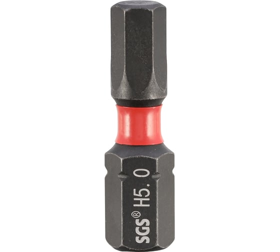 Изображение товара Бита SGS ударная шестигранная HEX 5.0, 25мм Impact S2 1шт 6325-H5.0-IB