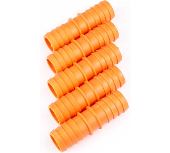 Изображение товара Переходник для шланга ДТРД 3/4-3/4 оранжевый, 5шт VI7 34345ORAN