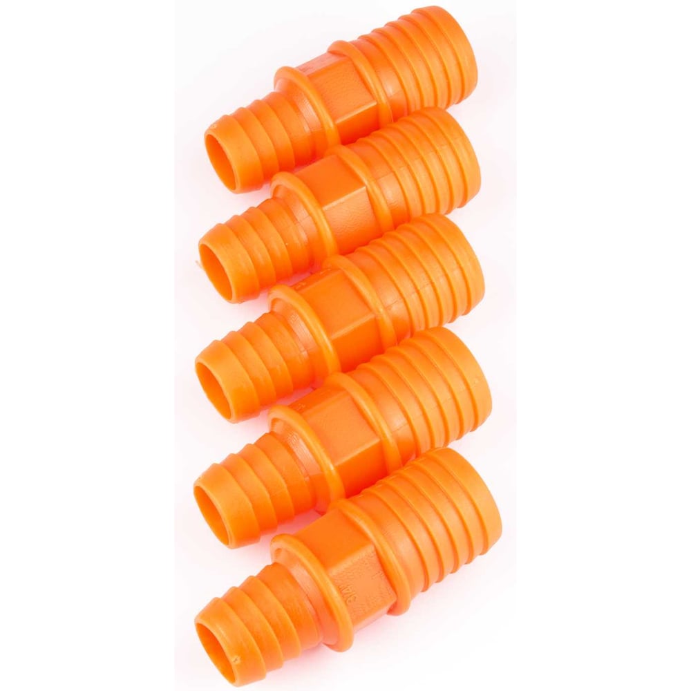 Изображение товара Переходник для шланга ДТРД 3/4-1 оранжевый, 5 шт VI7 3415ORAN