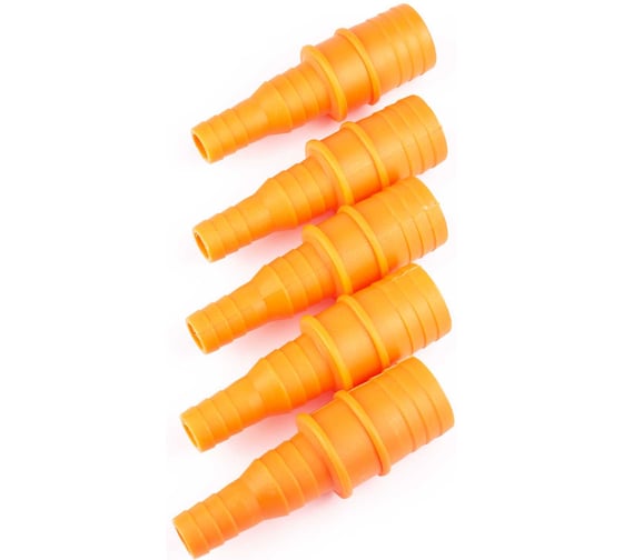 Изображение товара Переходник для шланга ДТРД 1/2х3/4-1 оранжевый, 5шт VI7 123415ORAN