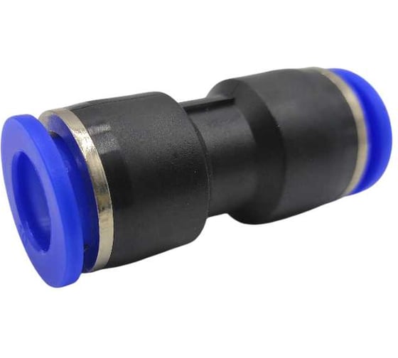 Изображение товара Соединитель цанговый прямой Контактная Механика трубка 10 мм KZPU10