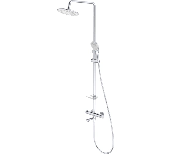 Изображение товара Душевая система IDDIS Kero с тропическим душем и изливом с термостатом, хром глянцевый, KERSBSTi06
