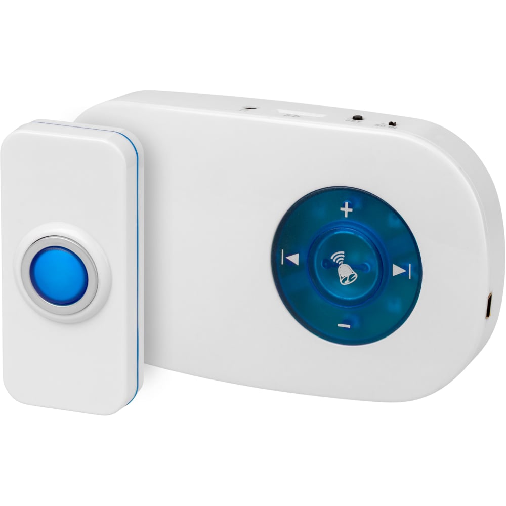 Изображение товара Звонок TDM ELECTRIC ЗББ-11/6-MP3 беспроводной, на батарейках, 300м, mp3 SQ1901-0034