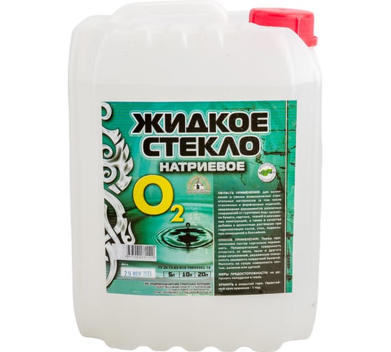 Изображение товара Жидкое стекло О-2 5 л 1жс5пр