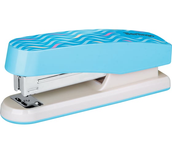 Изображение товара Степлер Berlingo Silk Touch №24/6, 26/6 до 20 листов, пластиковый корпус, голубой H2026