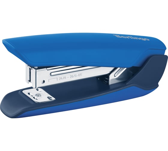 Изображение товара Степлер Berlingo Hyper №24/6, 26/6 до 25 листов, пластиковый корпус, синий KSn_25124