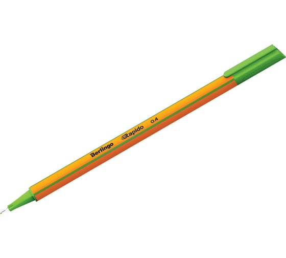 Изображение товара Капиллярная ручка Berlingo Rapido светло-зеленая, 0.4 мм, трехгранная CK_40106