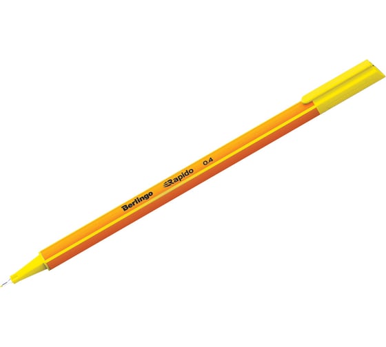 Изображение товара Капиллярная ручка Berlingo Rapido желтая, 0.4 мм, трехгранная CK_40109