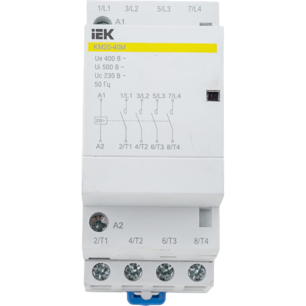 Модульный контактор IEK контактор abb esb20 20n 06 модульный 20а ас 1 2но катушка 230в ac dc 1sbe121111r0620
