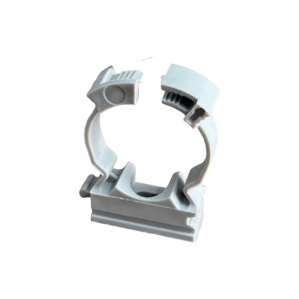 Изображение товара Крепеж клипса для трубы гофры 20 мм с замком, упаковка 20 шт