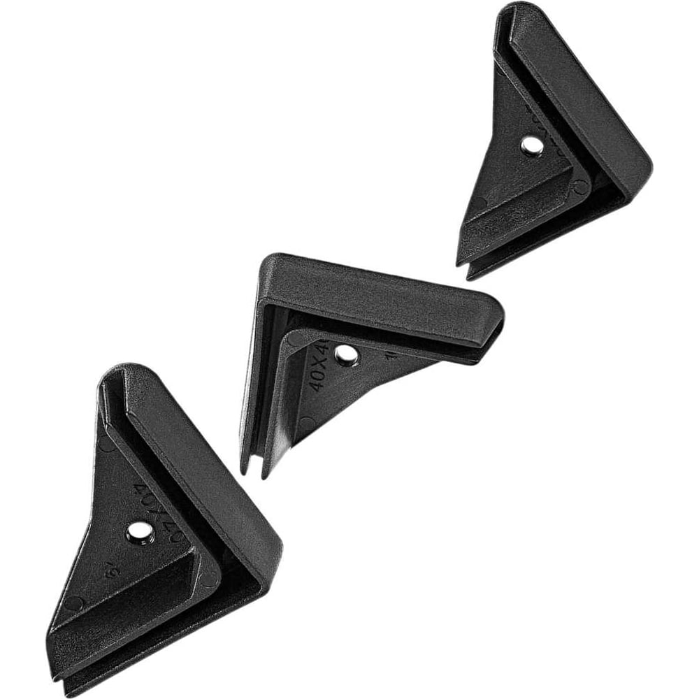 Изображение товара Подпятник угол (опора, заглушка) 23 Болта для стеллажа 40x40 мм, 10 шт. 18-0540ф10